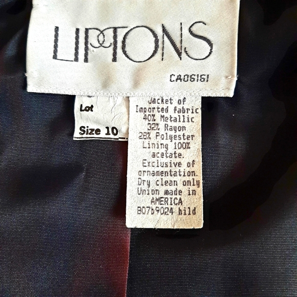 Liptons Metallic Brocade Jacket - Picture 4 of 5